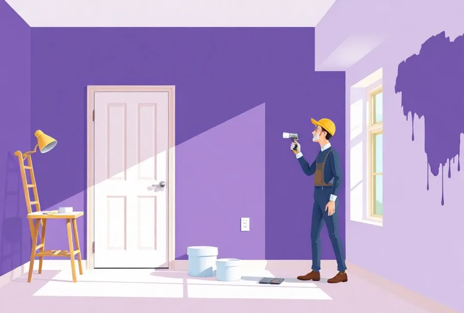 Intérieur rénové après travaux de peinture à Bonneuil-sur-Marne