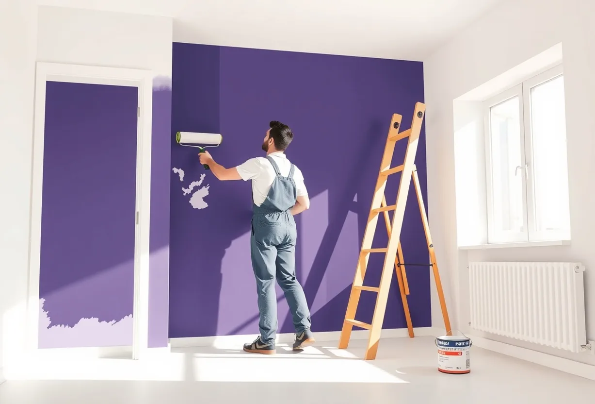 Peintre Bonneuil-sur-Marne 94380 en intervention sur un chantier